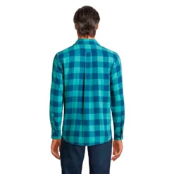 Blake Shelton X Lands' End Kariertes Workerhemd, Classic Fit -Lands' End Verkaufsgeschäft 532216 LEPP FB J00