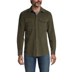 Blake Shelton X Lands' End Cord Workerhemd -Lands' End Verkaufsgeschäft 532222 LEPP FF AK9