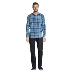 Blake Shelton X Lands' End Leichtes Komfort-Flanellhemd, Classic Fit -Lands' End Verkaufsgeschäft 532306 LEPP F1 8GO