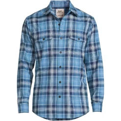 Blake Shelton X Lands' End Leichtes Komfort-Flanellhemd, Classic Fit