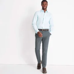 Bügelleichte Chino Für Herren, Straight Fit