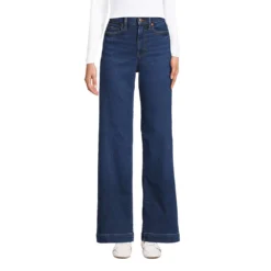 Recover Jeans High Waist Mit Weitem Bein Für Damen -Lands' End Verkaufsgeschäft 532582 LEPP FF 5TO