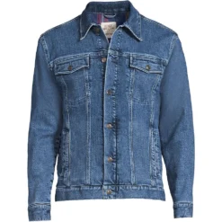 Blake Shelton X Lands' End Jeansjacke Mit Flanell-Futter