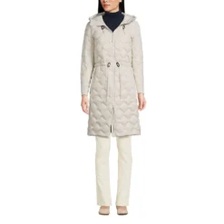 Ultraleichter Daunenmantel Mit Ziersteppung Und Packbeutel Für Damen