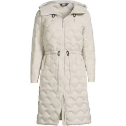 Ultraleichter Daunenmantel Mit Ziersteppung Und Packbeutel Für Damen -Lands' End Verkaufsgeschäft 533512 LEPP LF LST