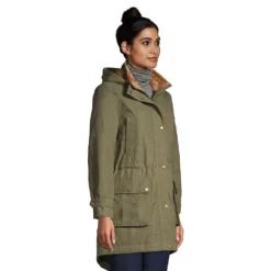 Wasserabweisender Baumwoll-Parka Mit Webpelzfutter Für Damen -Lands' End Verkaufsgeschäft 533515 LEPP FS AK9