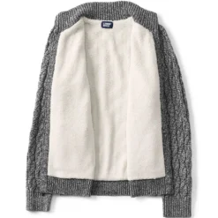 Strickjacke Mit Zopfmuster Und Teddy-Fleecefutter Für Herren -Lands' End Verkaufsgeschäft 534087 LEPP L1 2T6