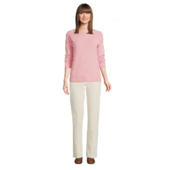 Kaschmir-Pullover Mit U-Boot-Ausschnitt Für Damen -Lands' End Verkaufsgeschäft 534264 LEPP F1 YZ5