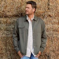 Blake Shelton X Lands' End Utility-Jacke Aus Twill Für Herren