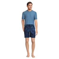 Kurzarm-Badeshirt Für Herren -Lands' End Verkaufsgeschäft 535199 LEPP F1 4V1