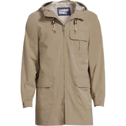 Wasserabweisender Parka Mit Kapuze Für Herren -Lands' End Verkaufsgeschäft 535206 LEPP LF KHA
