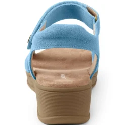 Leder-Keilsandale Für Damen -Lands' End Verkaufsgeschäft 535214 LEPP LB JIM