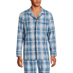 Blake Shelton X Lands' End Popeline-Pyjamahemd Für Herren -Lands' End Verkaufsgeschäft 535771 LEPP FF GUE