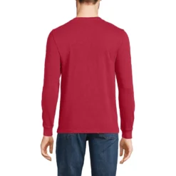 Blake Shelton X Lands' Henley-Shirt Aus Slub-Jersey Für Herren -Lands' End Verkaufsgeschäft 536066 LEPP FB M78