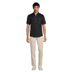 Chinohose Aus Leinen/Baumwollmix Für Herren -Lands' End Verkaufsgeschäft 536444 LEPP F1 NAT