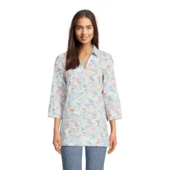 Tunika Mit 3/4 -Ärmeln Für Damen