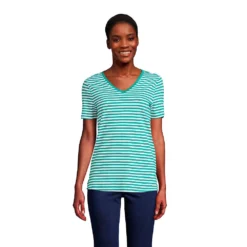 Shirt Aus Leinenmix Mit V-Ausschnitt Für Damen