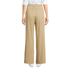 Chinohose High Waist Mit Weitem Bein Für Damen -Lands' End Verkaufsgeschäft 539921 LEPP FB MD2