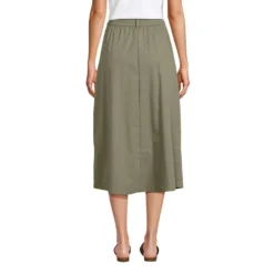 Chino-Midirock Für Damen 8 Chino-Midirock Für Damen -Lands' End Verkaufsgeschäft 539943 LEPP FB 1OD
