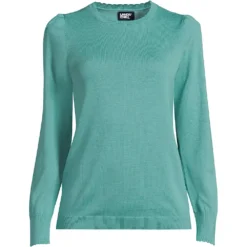 Baumwollpullover Mit Puffärmeln Für Damen