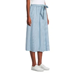 Leichter Tencel Midirock Für Damen -Lands' End Verkaufsgeschäft 540224 LEPP FS 4RC