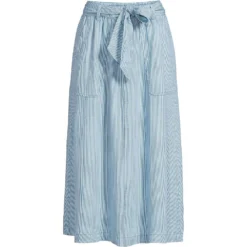 Leichter Tencel Midirock Für Damen