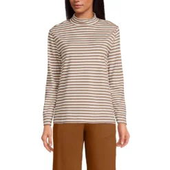 Super T-Stehbundshirt Für Damen -Lands' End Verkaufsgeschäft 540822 LEPP FF 33A