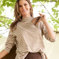 Super T-Stehbundshirt Für Damen