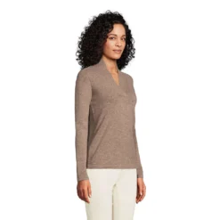 Kaschmir-Pullover Mit Schalkragen Für Damen -Lands' End Verkaufsgeschäft 540828 LEPP FS 2MB