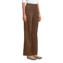 High Waist Cordhose Mit Weitem Bein Für Damen -Lands' End Verkaufsgeschäft 540914 LEPP FS ALL