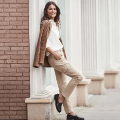 Slim Fit Cargo-Chinos Für Damen